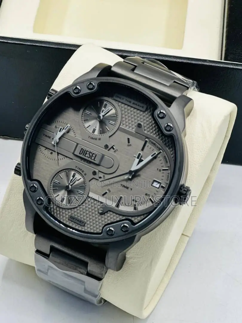 Diesel Quality Luxury Men Chronograph Chain Strap Wristwatch