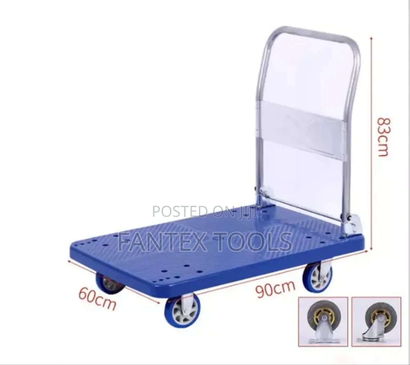 150 Kg Flat Trolly Plastic Body