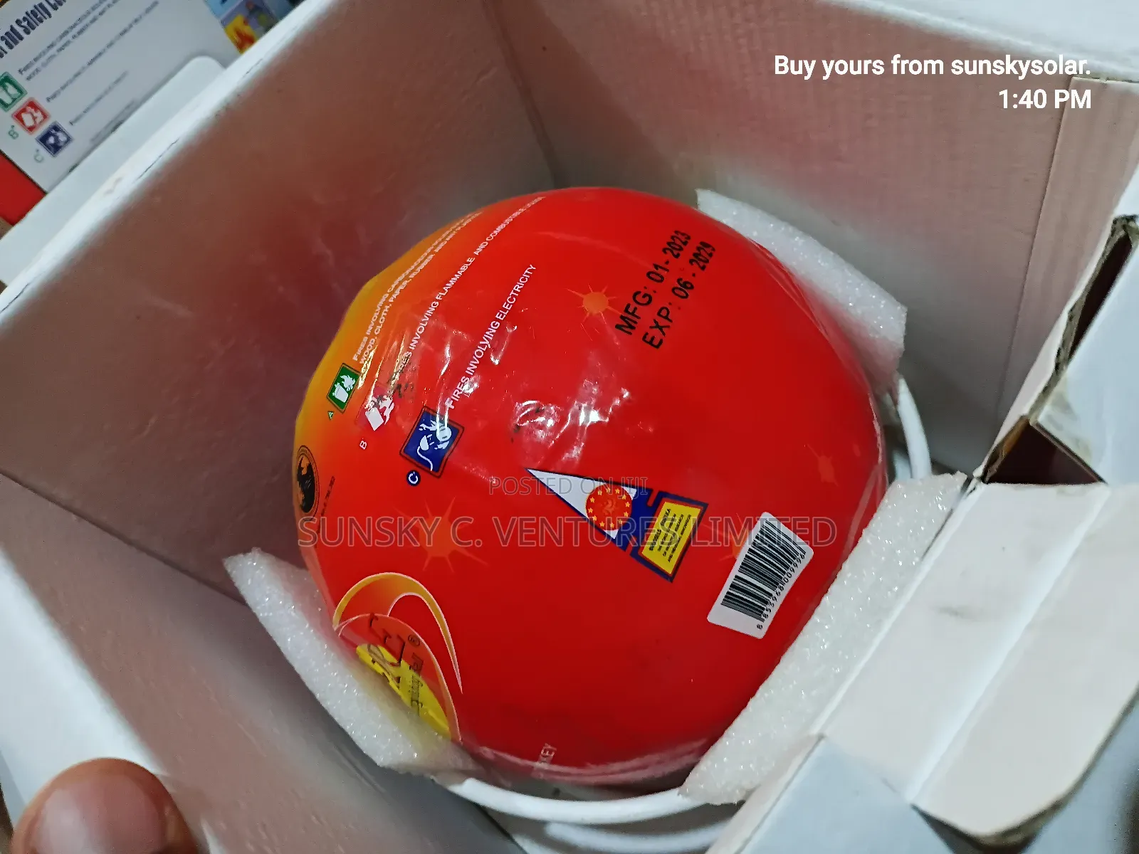 Afo Automatic Fire Extinguisher Ball – Instant Fire Protection Tool