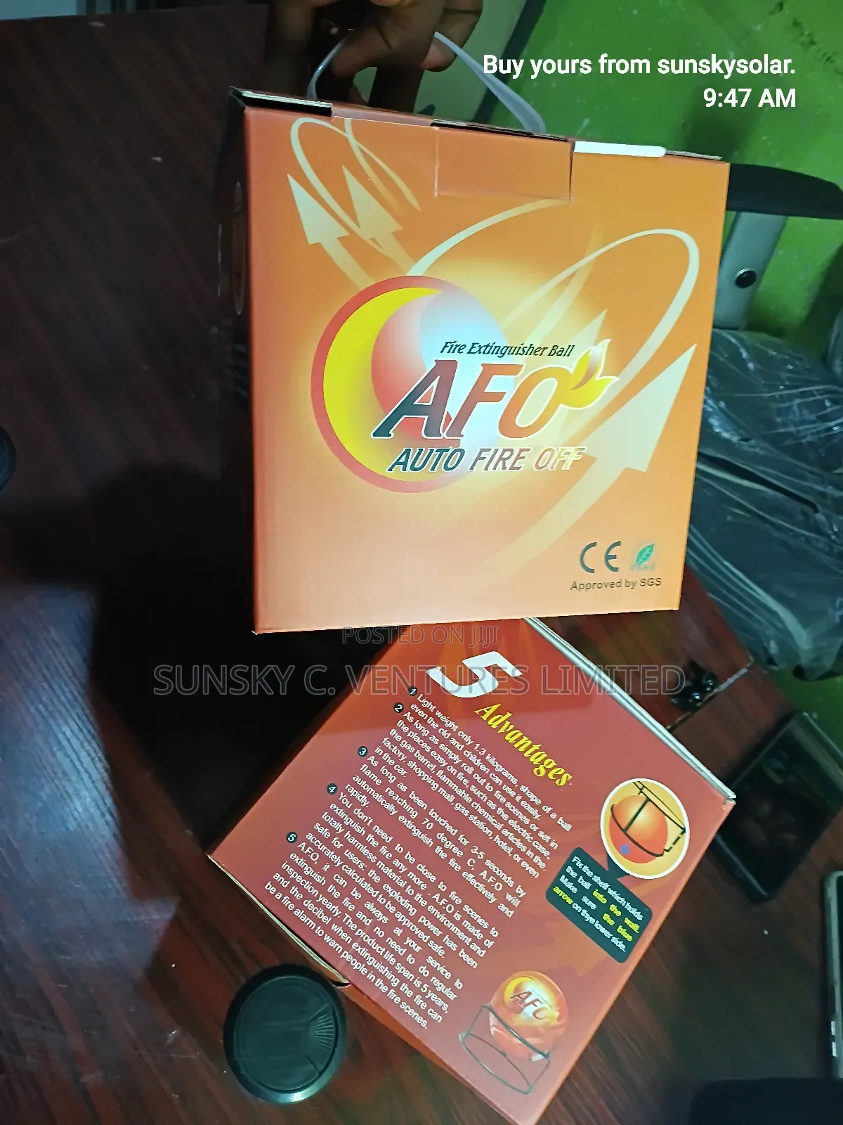 Afo Automatic Fire Extinguisher Ball – Instant Fire Protection Tool