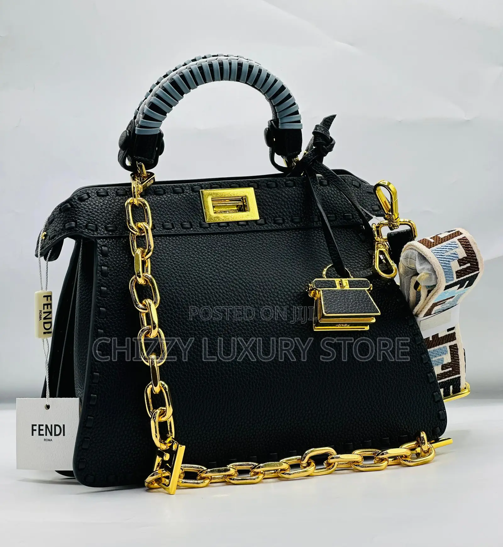 Fendi Quality Luxury Ladies Genuine Leather Handbag