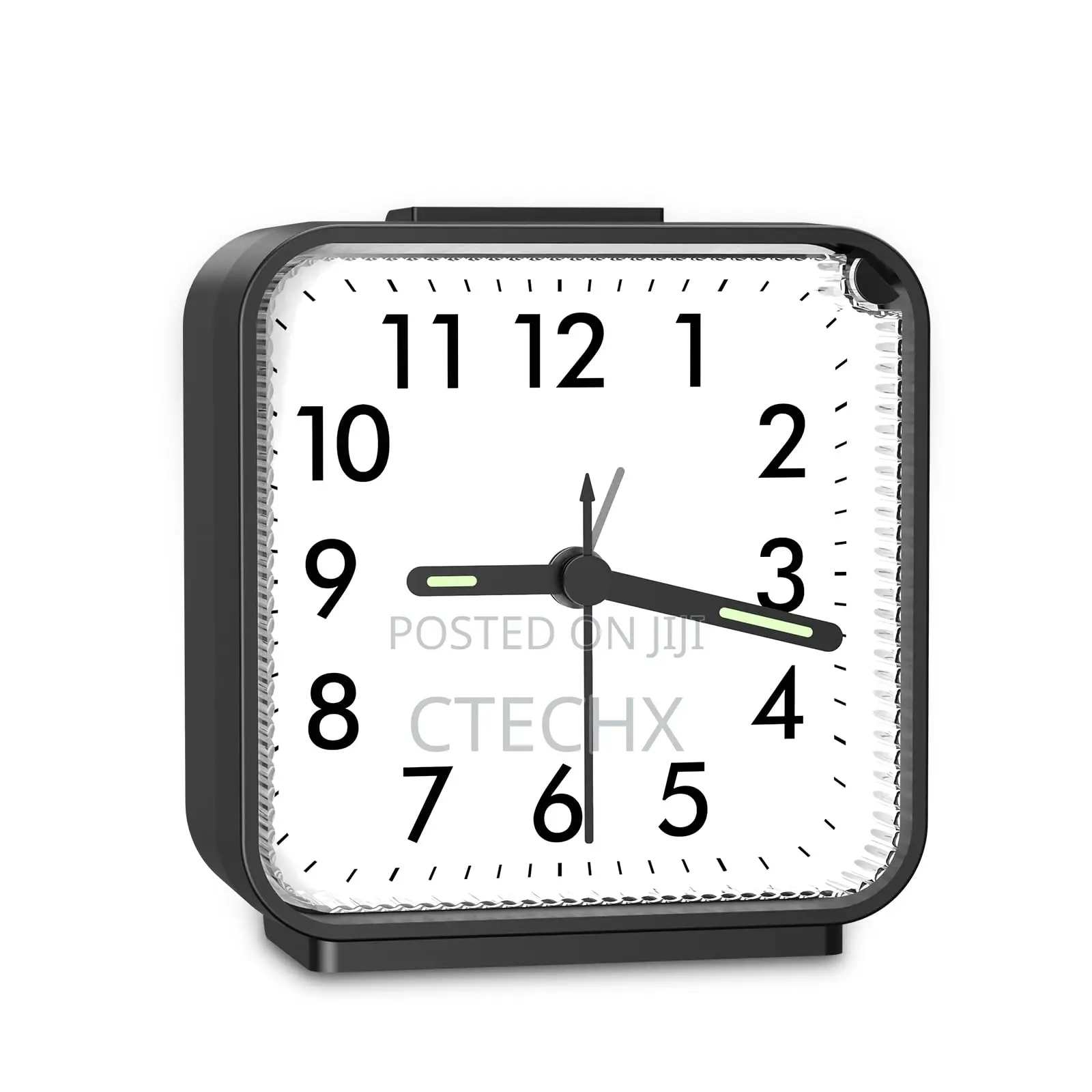.Brifit Silent Non Ticking Alarm Clocks Bedside, Battery Powered