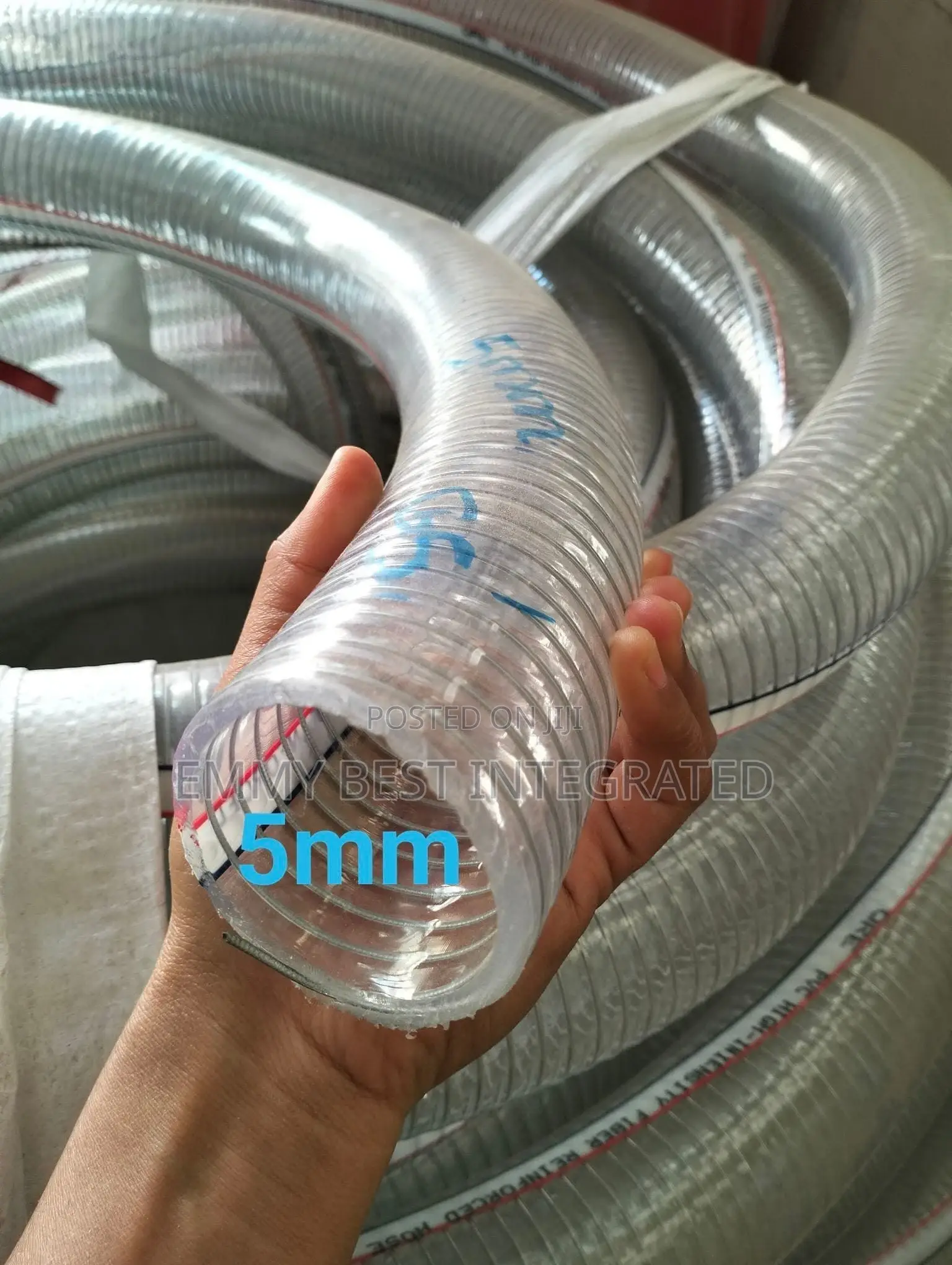 Clear PVC Steel Wire Reinforced Hose