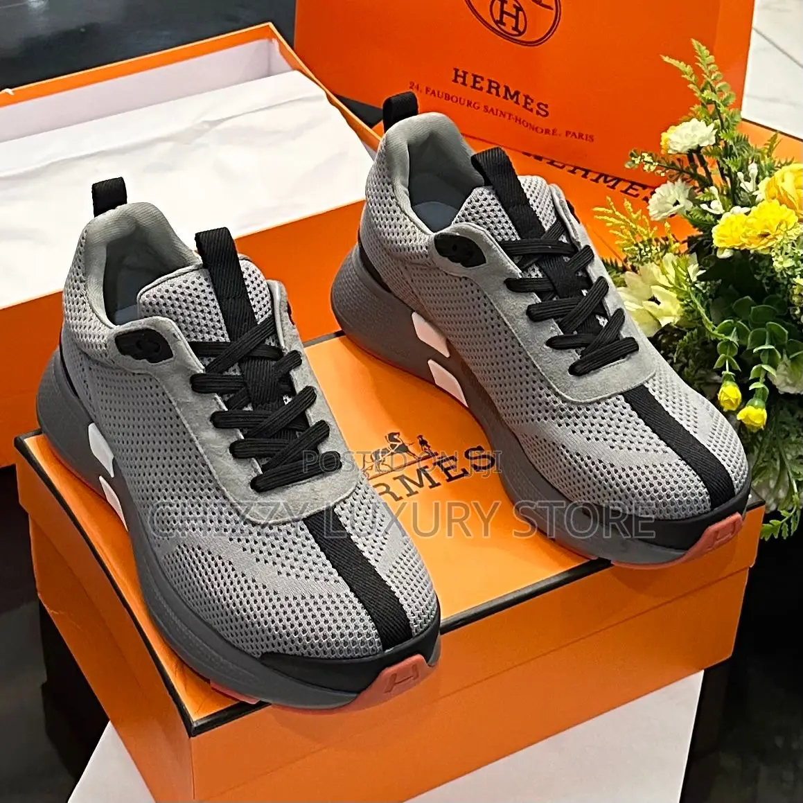 Hermes Quality Luxury Men Sneakers