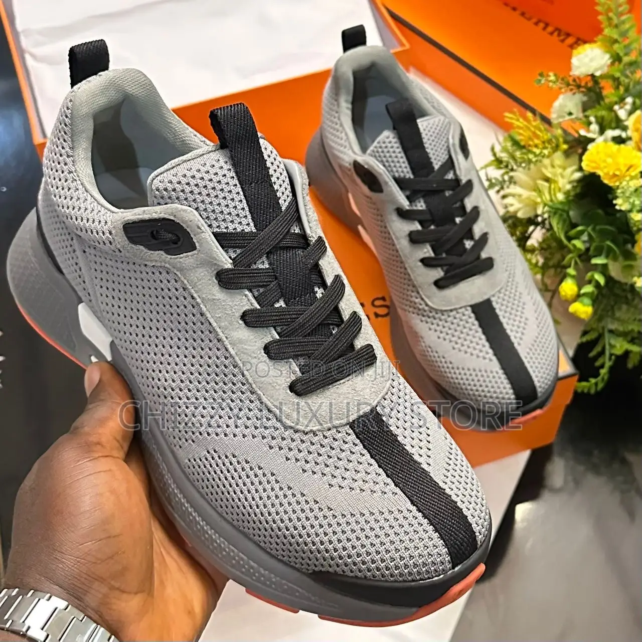 Hermes Quality Luxury Men Sneakers