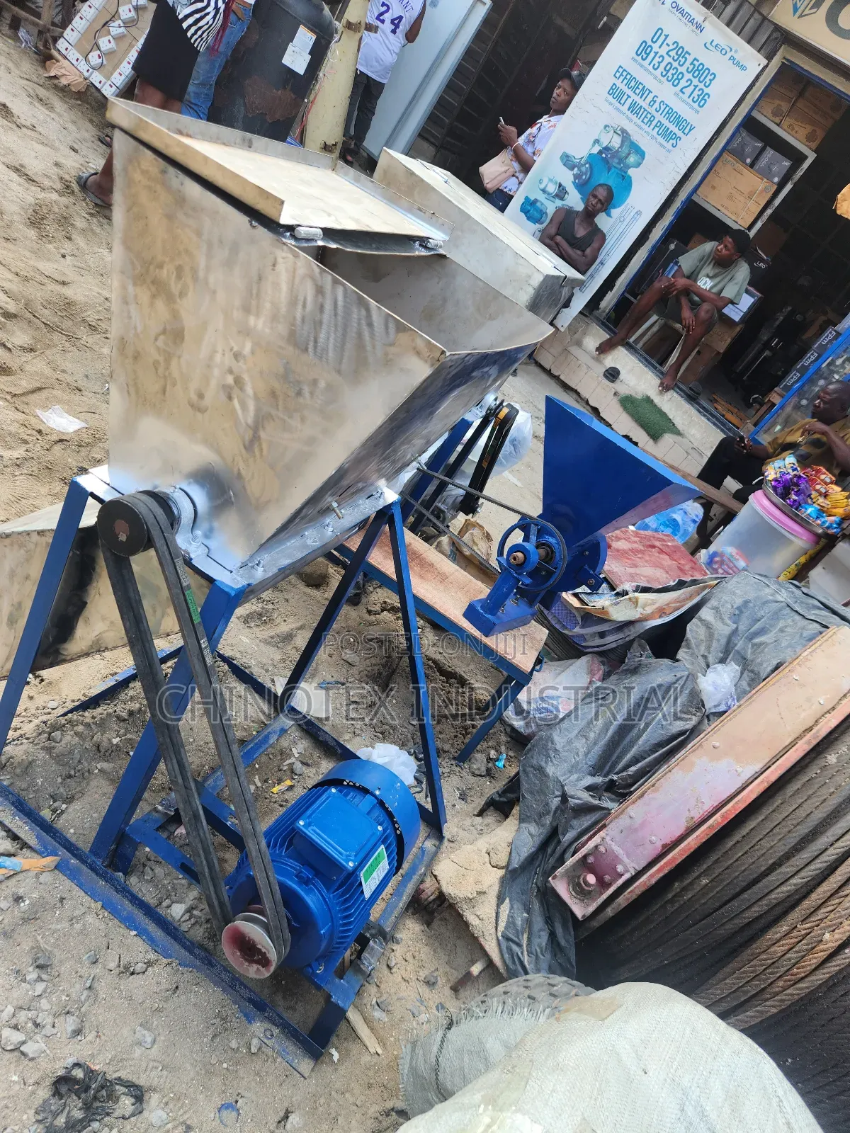 Cassava Grinding Machine, Comes With 5.5hp Electric Motor