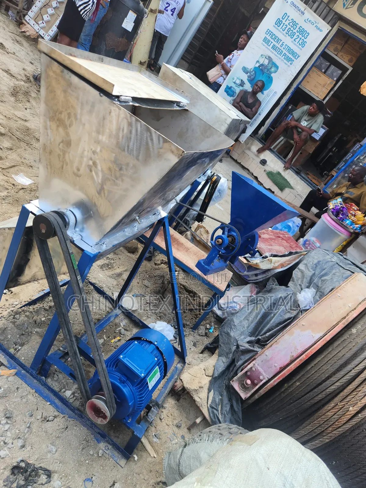 Cassava Grinding Machine, Comes With 5.5hp Electric Motor