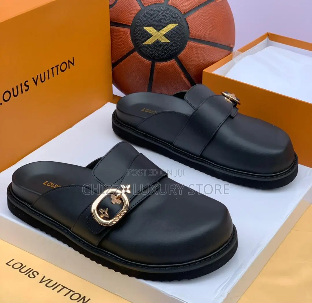 Louis Vuitton Quality Luxury Men Genuine Leather Half Shoe