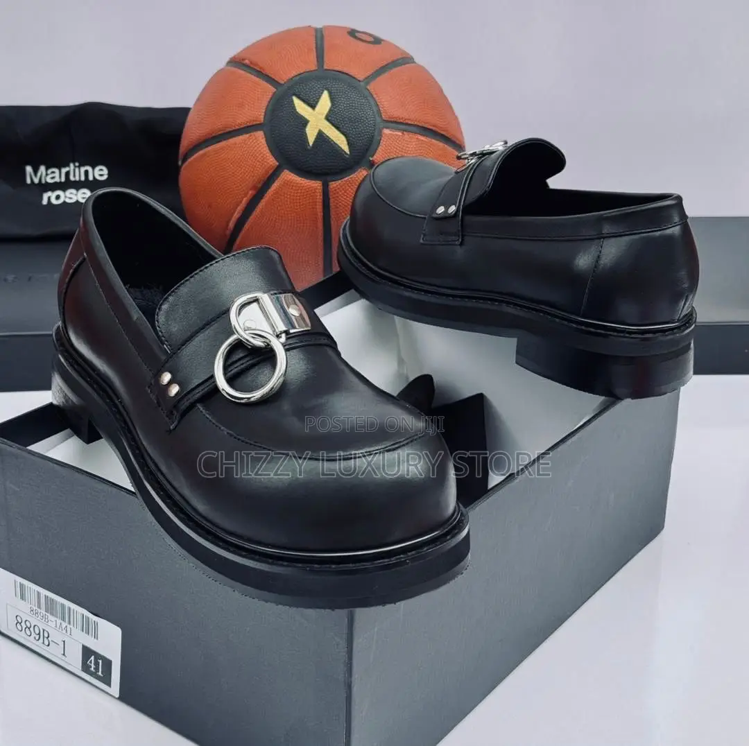 Martine Rose Quality Luxury Men Genuine Leather Shoe