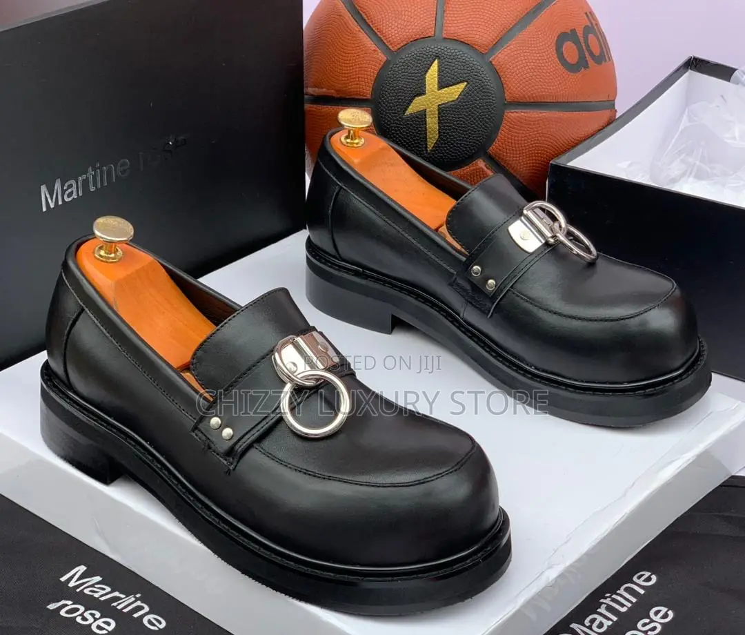 Martine Rose Quality Luxury Men Genuine Leather Shoe