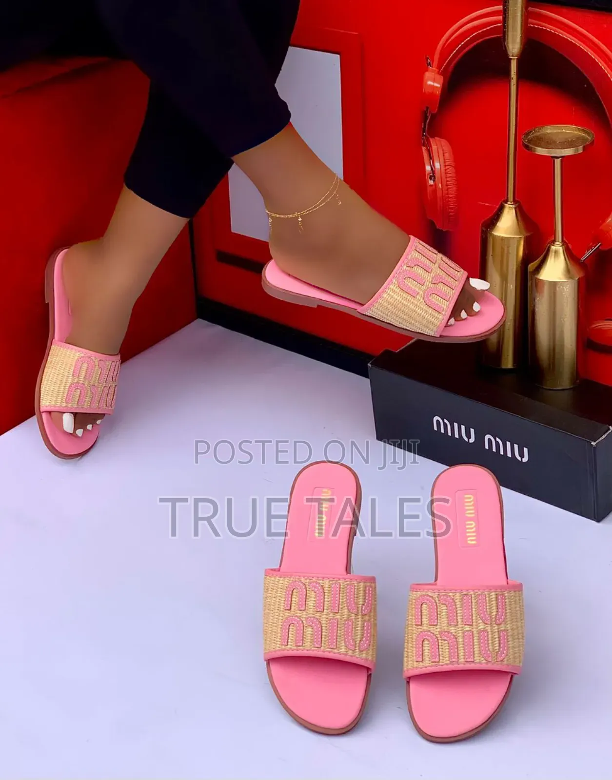 Trendy Miu Miu Slippers. #Iys Casual And Comfortable.  Sizes 37-43