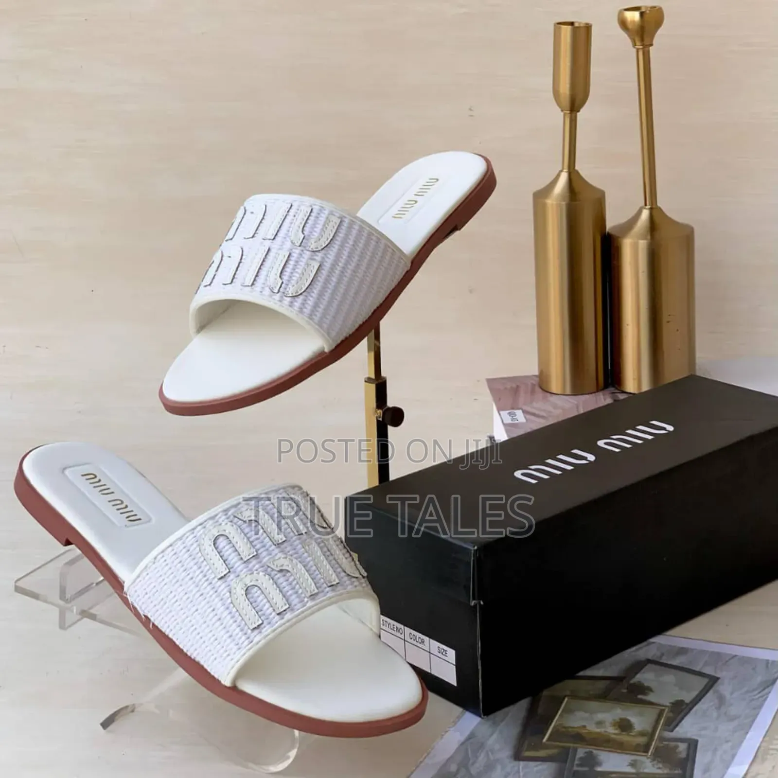 Trendy Miu Miu Slippers. #Iys Casual And Comfortable.  Sizes 37-43