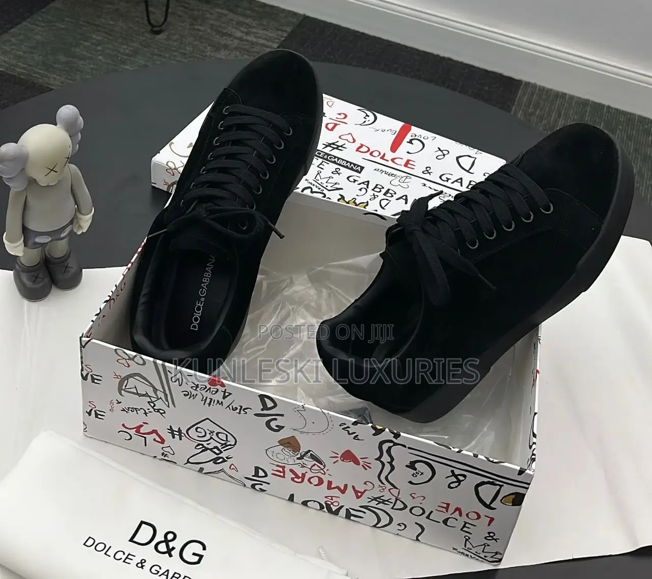 Original Dolce Gabbana Portofino Suede Sneakers Collections