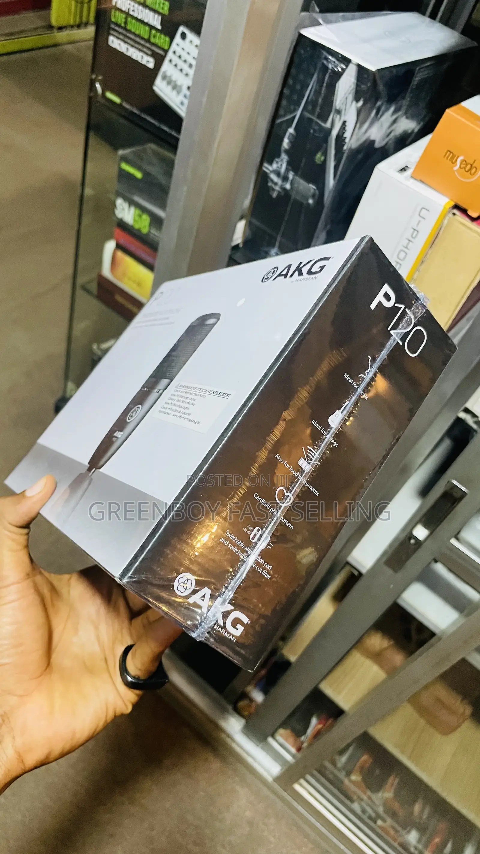 Akg Condenser Microphone For Recording And Podcast