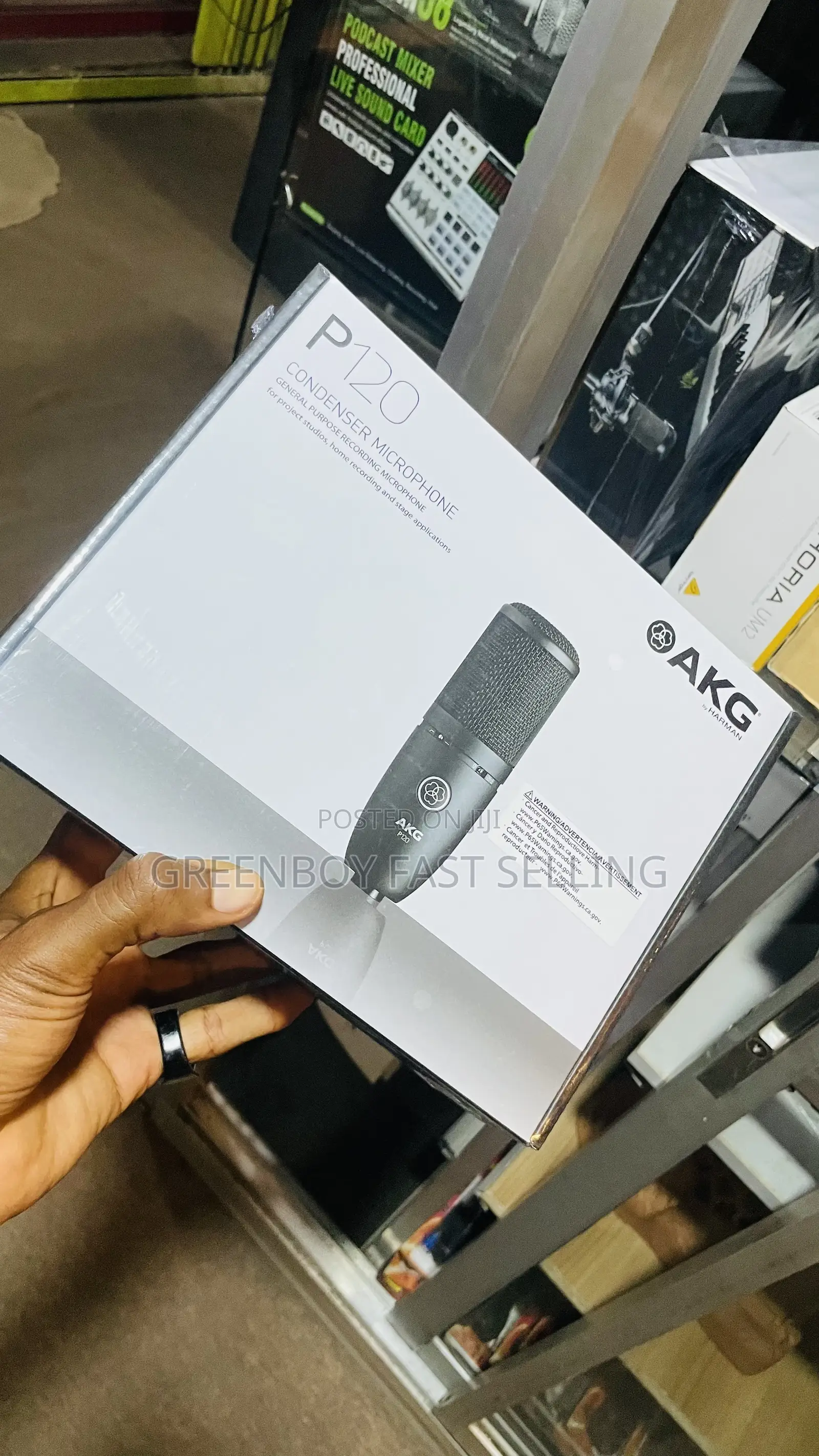 Akg Condenser Microphone For Recording And Podcast