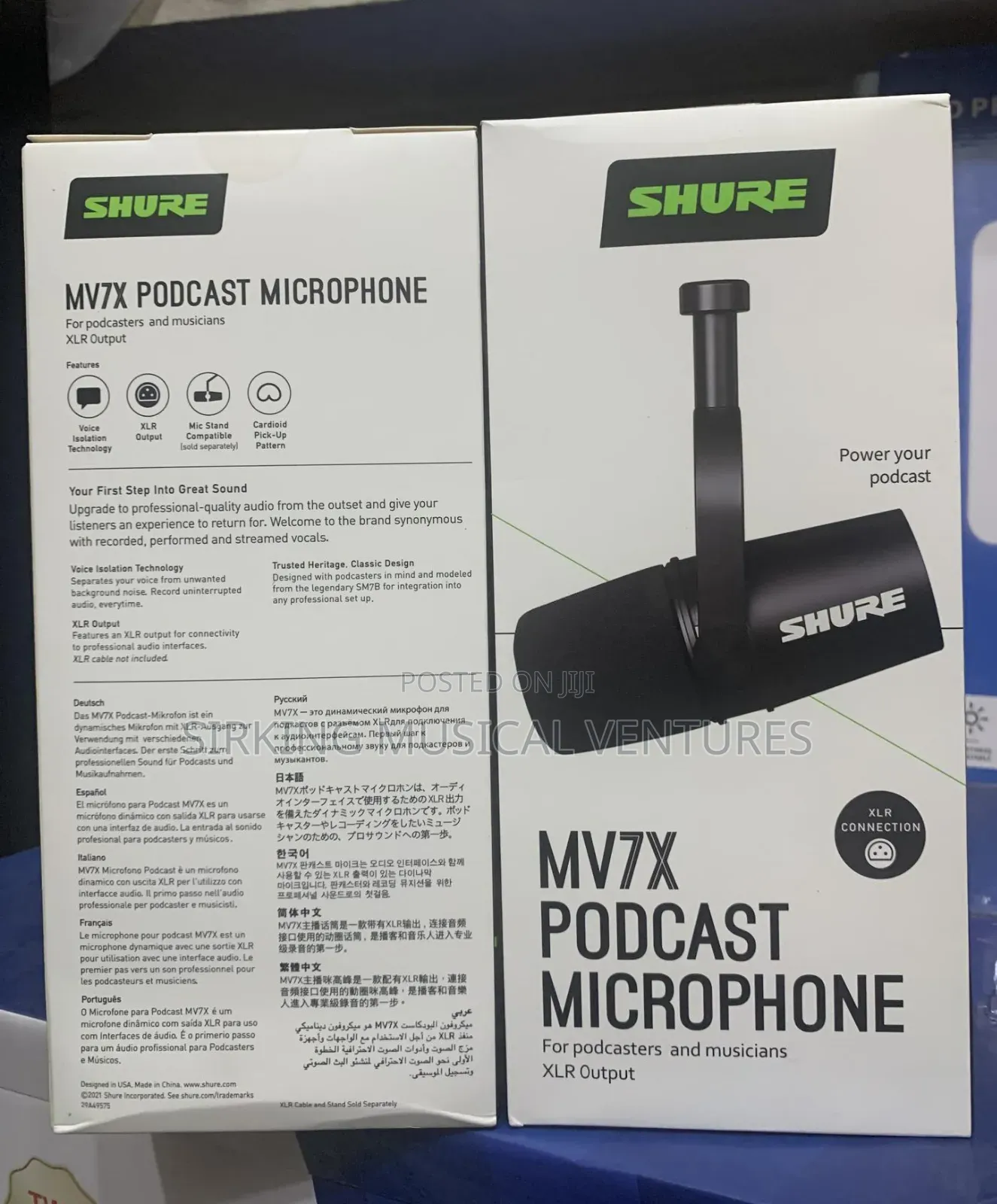 Podcast Microphone Shure Mv7x