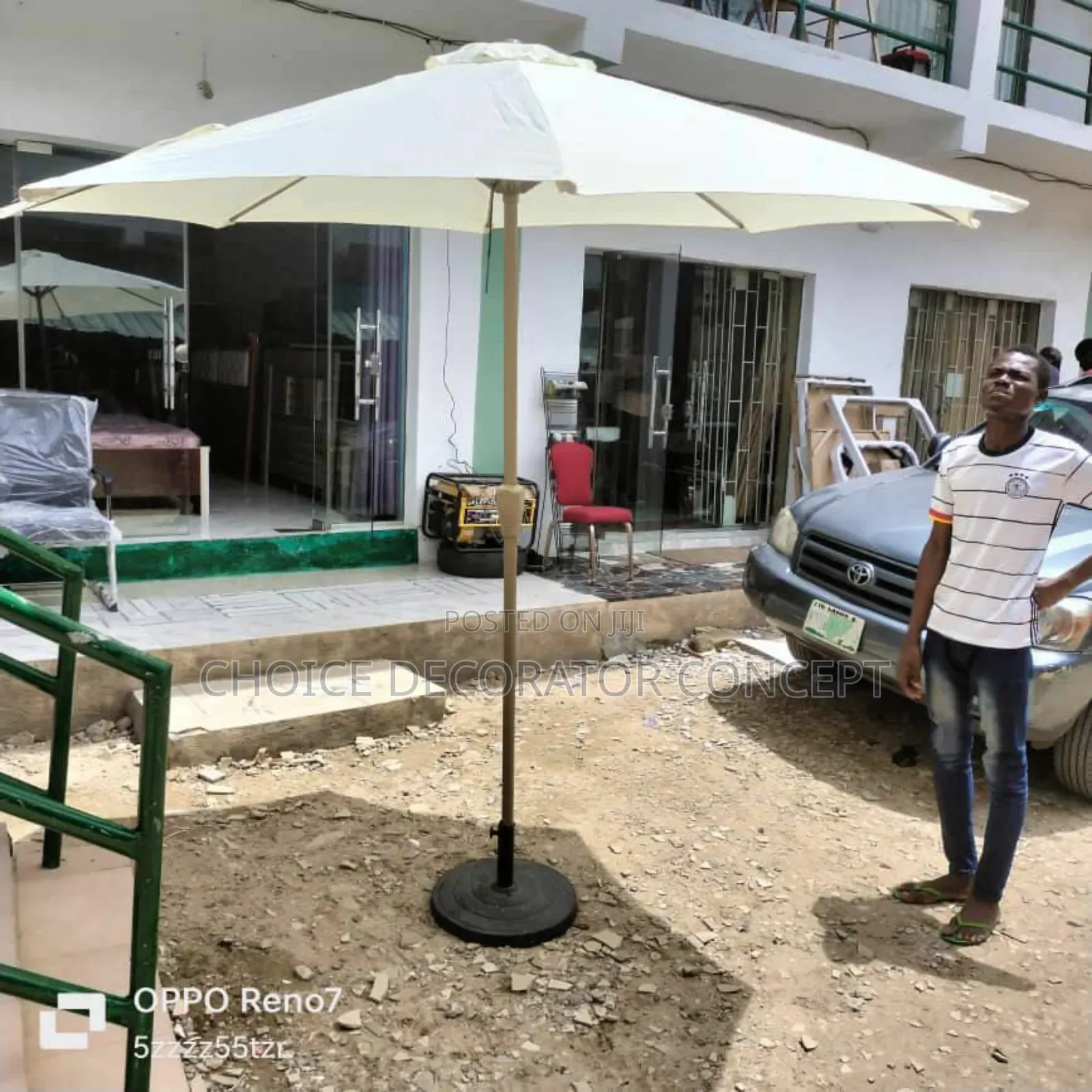 Garden Umbrella (120cm) White