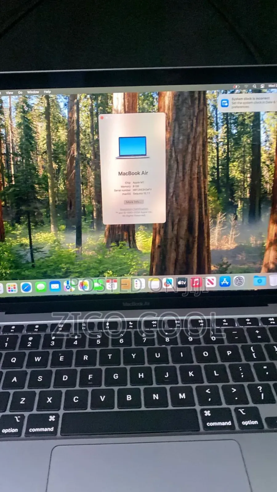 Laptop Apple MacBook Air 2020 M1 8GB Apple M1 SSD 256GB