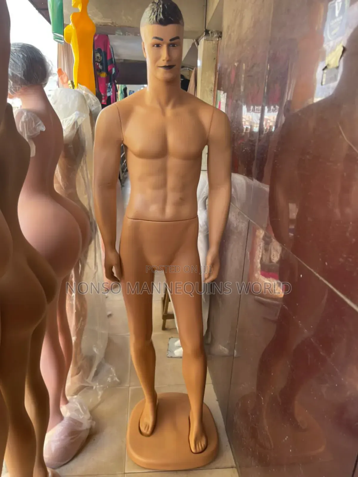 Full Male Plastic Mannequins With Hair