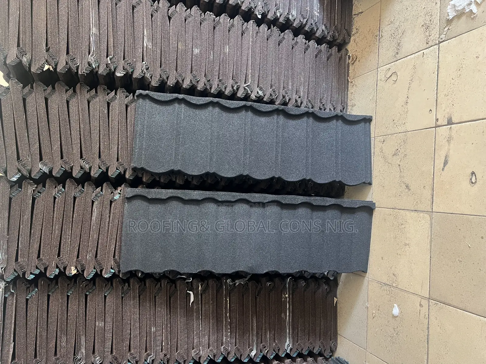 Milano and Bond Stone Coated Roofing Tiles Design Black