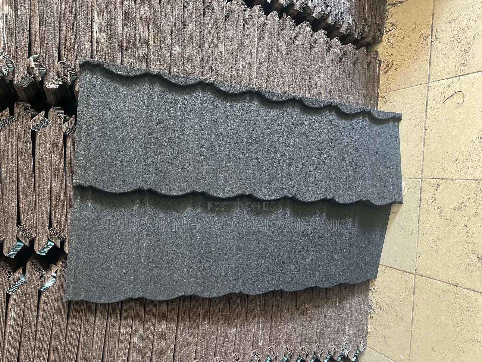 Milano and Bond Stone Coated Roofing Tiles Design Black