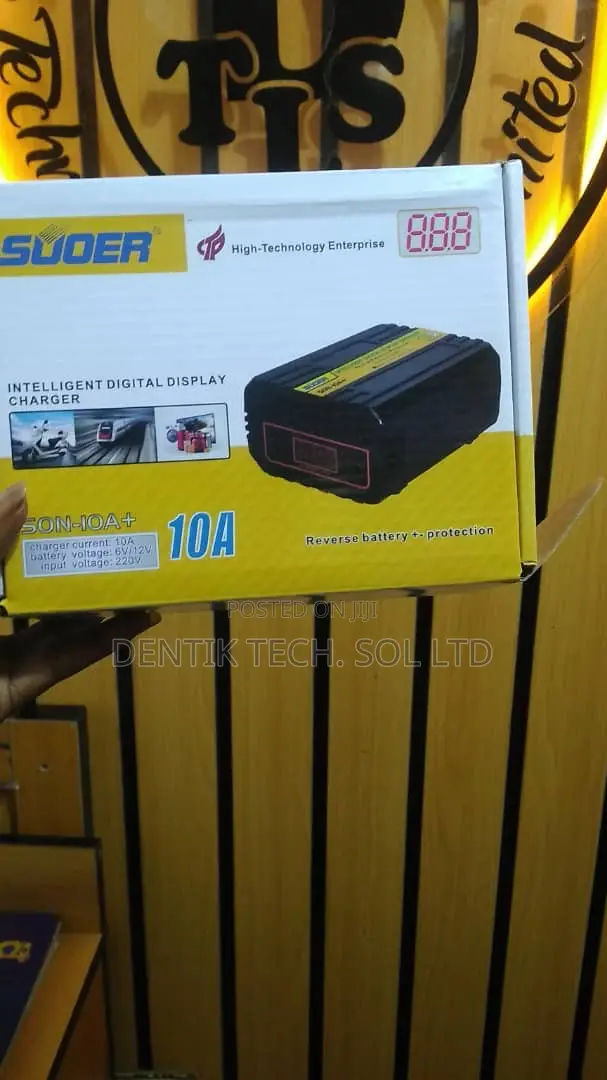 Suoer Digital Display Inverter / Car Battery Charger 10a