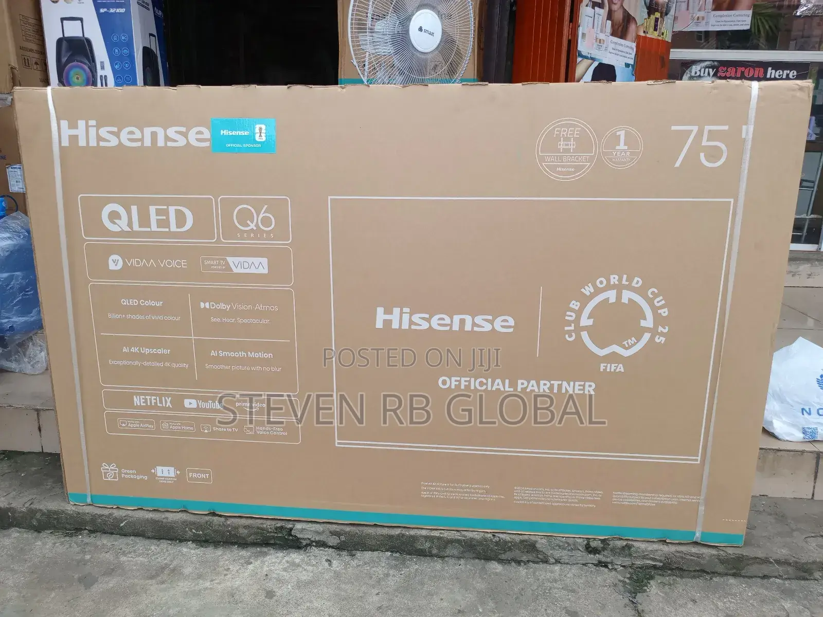 Hisense 75q6n | 75′′ Qled Vidaa Smart Tv (2024 Model)