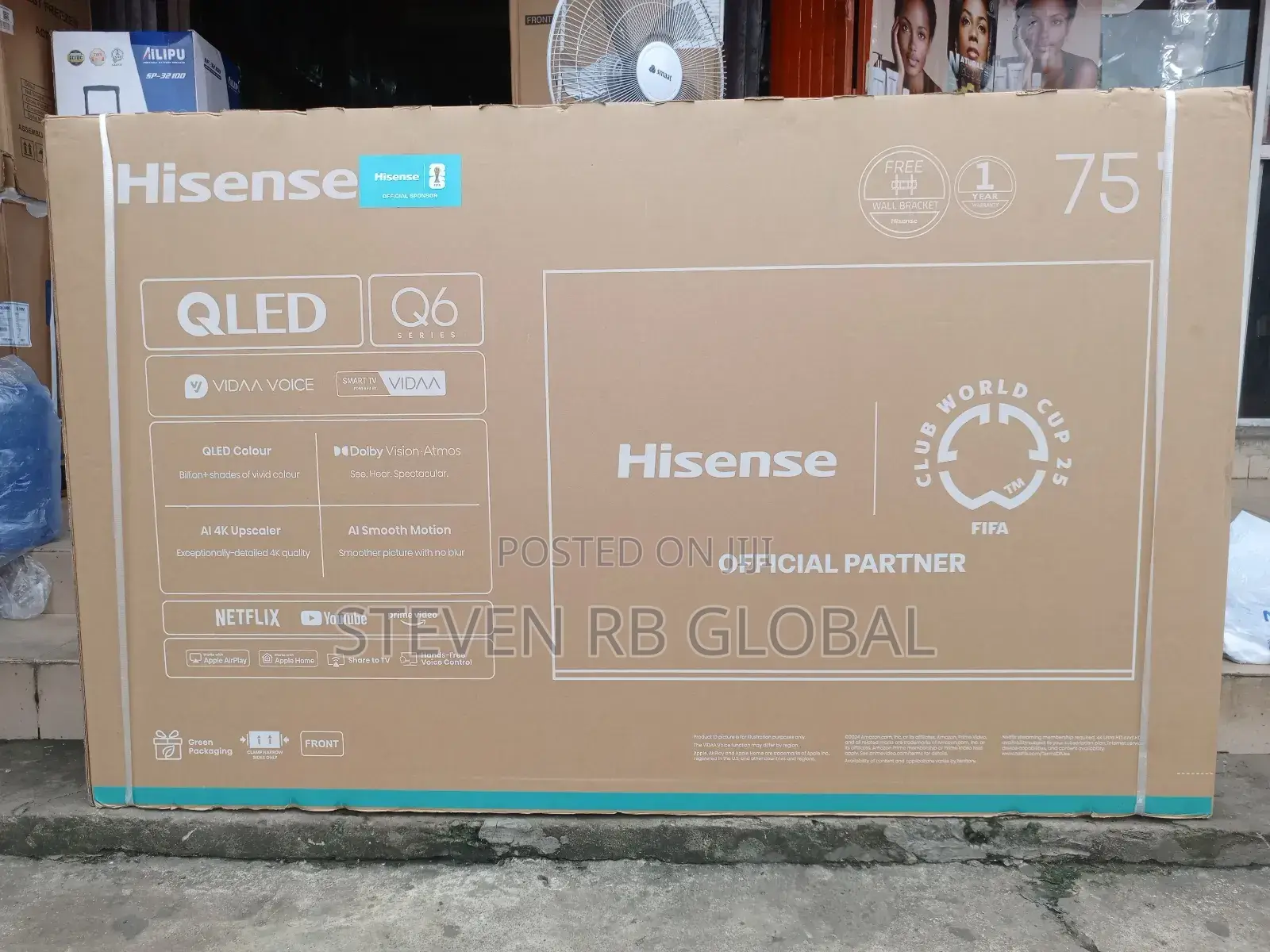 Hisense 75q6n | 75′′ Qled Vidaa Smart Tv (2024 Model)