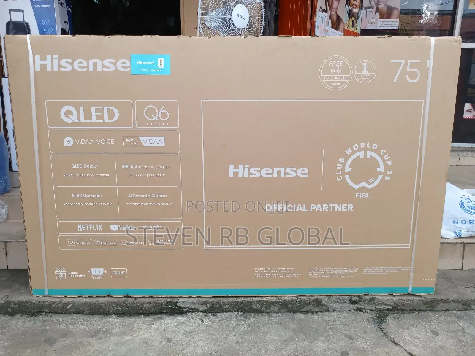 Hisense 75q6n | 75′′ Qled Vidaa Smart Tv (2024 Model)