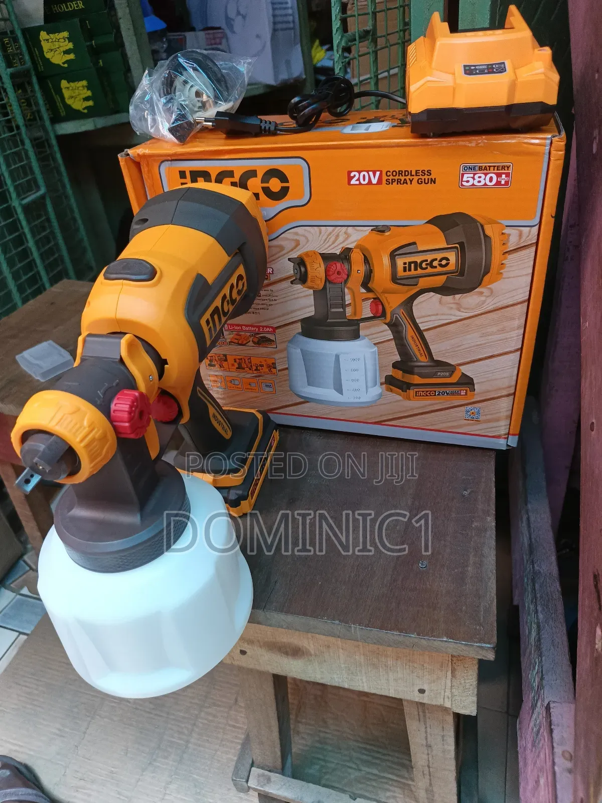 Ingco 20v Cordless Spray Gun (Model Csgli2004 Or Similar).