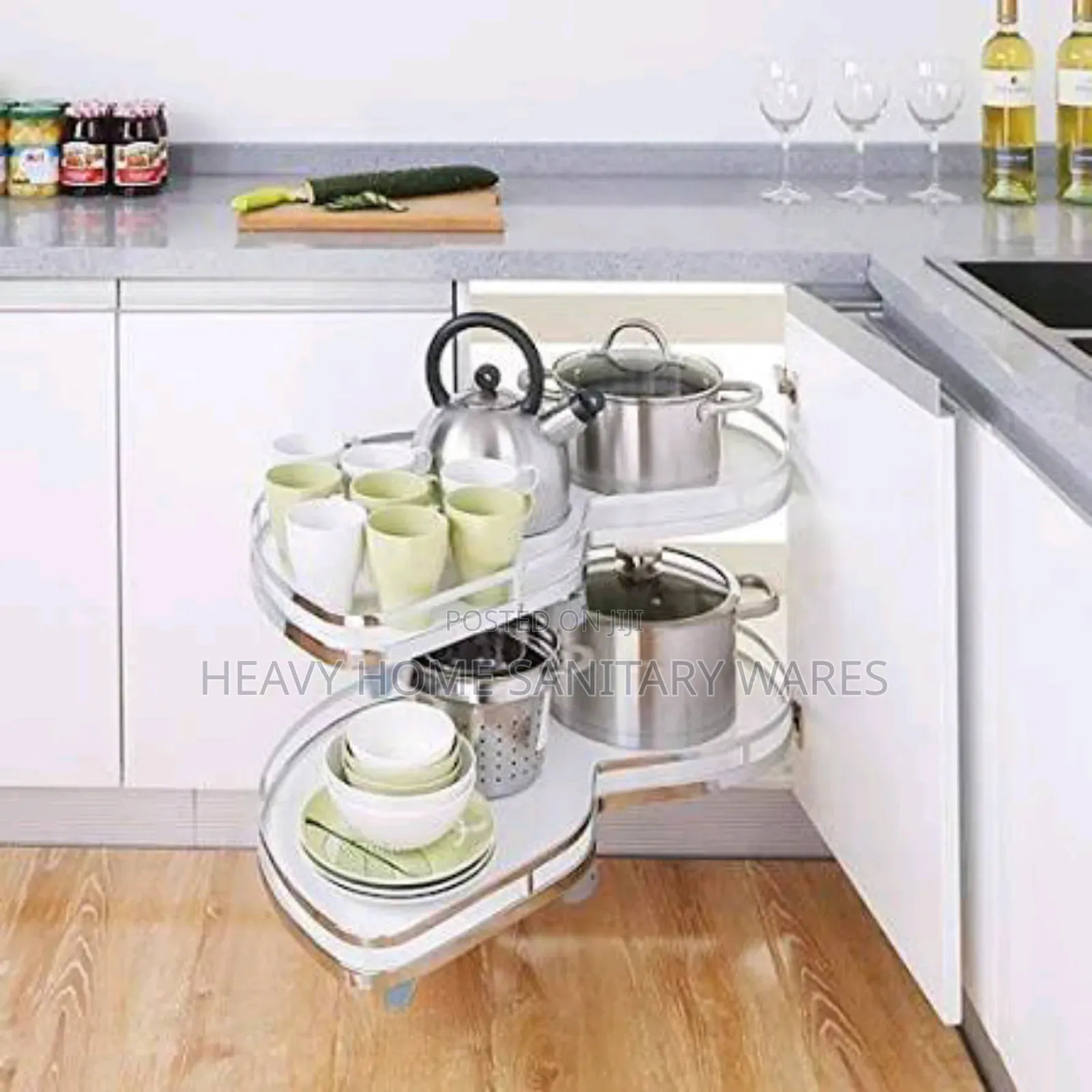 Corner Cabinet Pot Racks