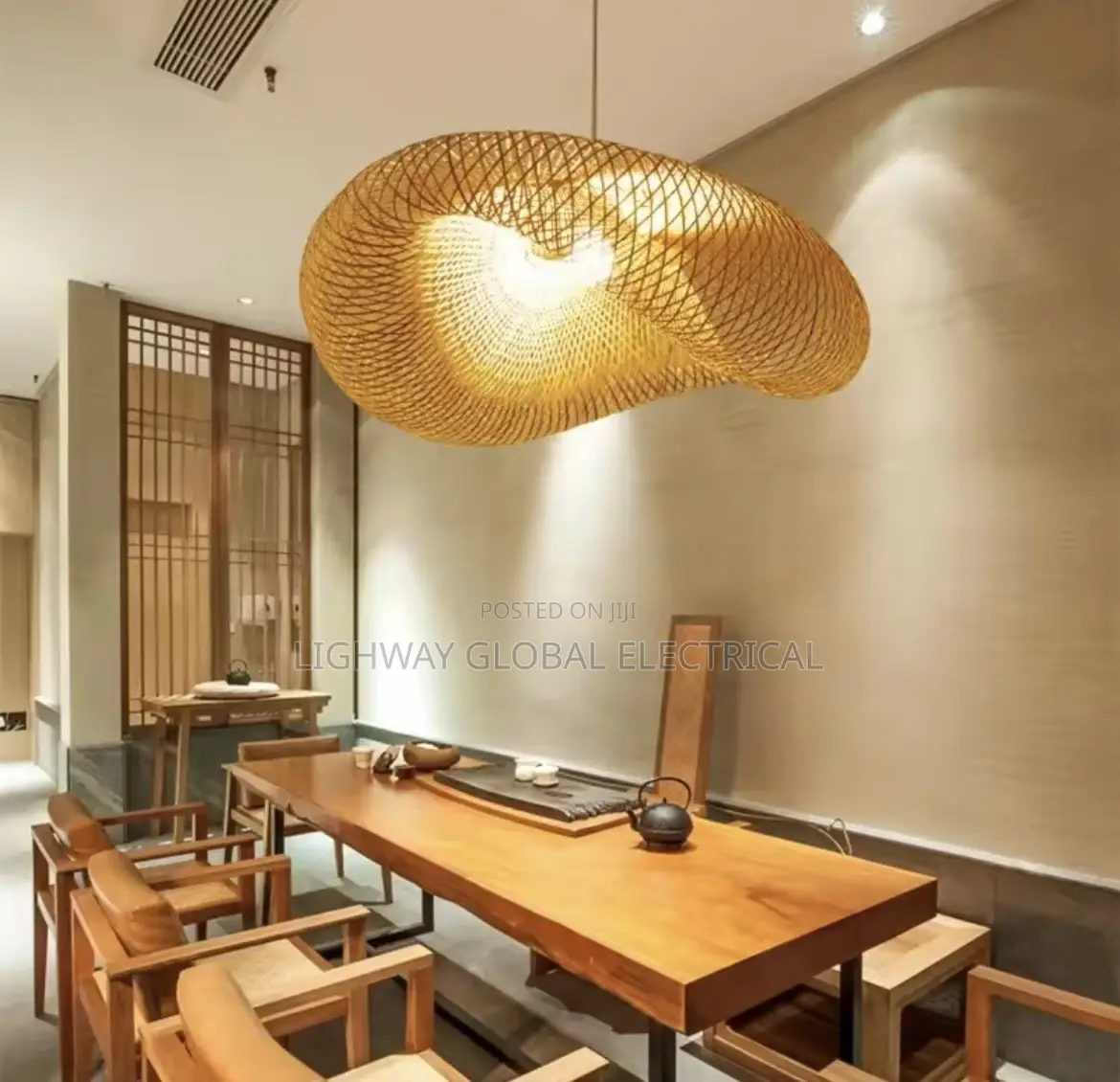 Handmade Bamboo Weaving Hanging Pendant