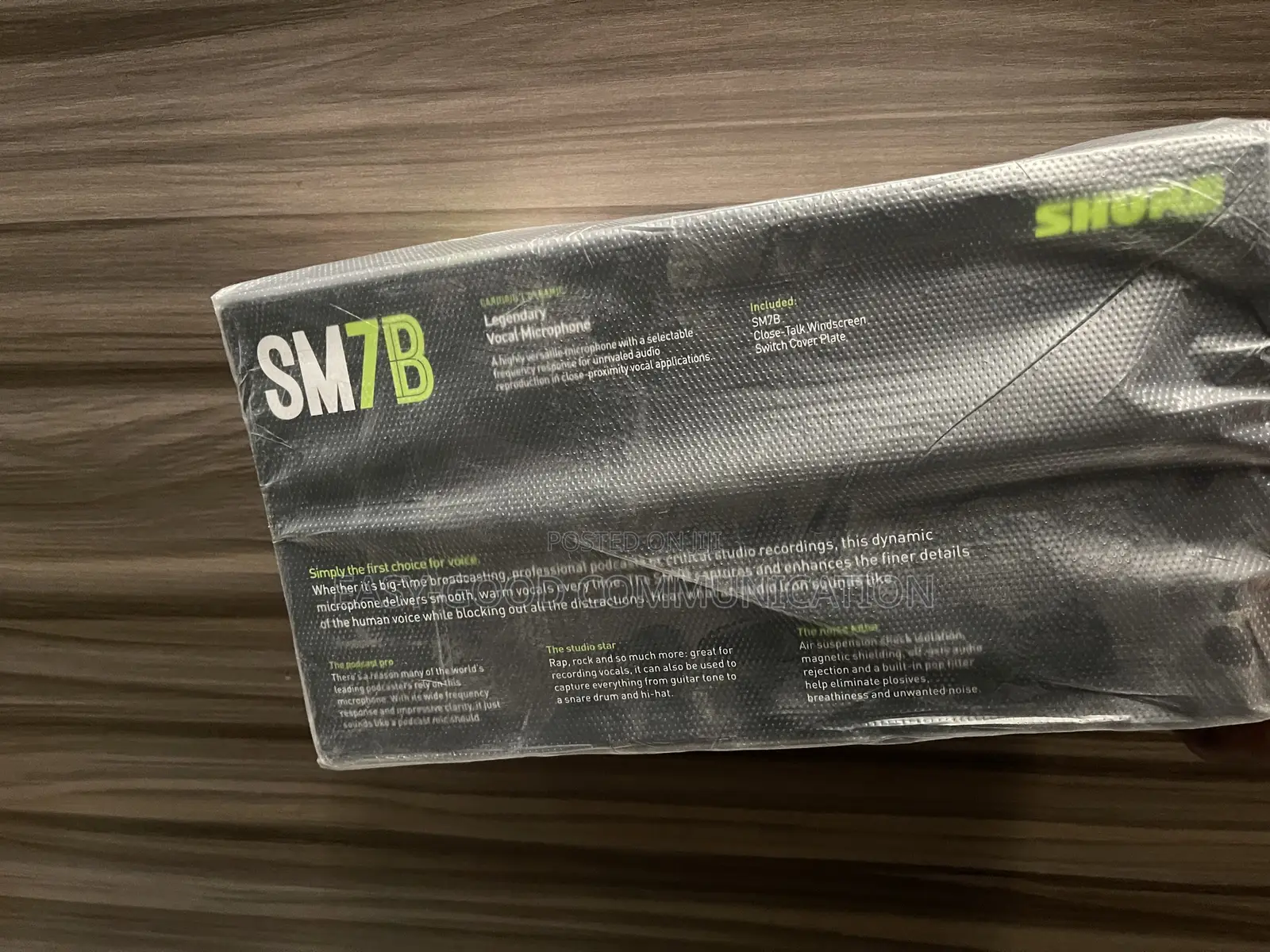 Shure Sm7b Vocal Microphone.