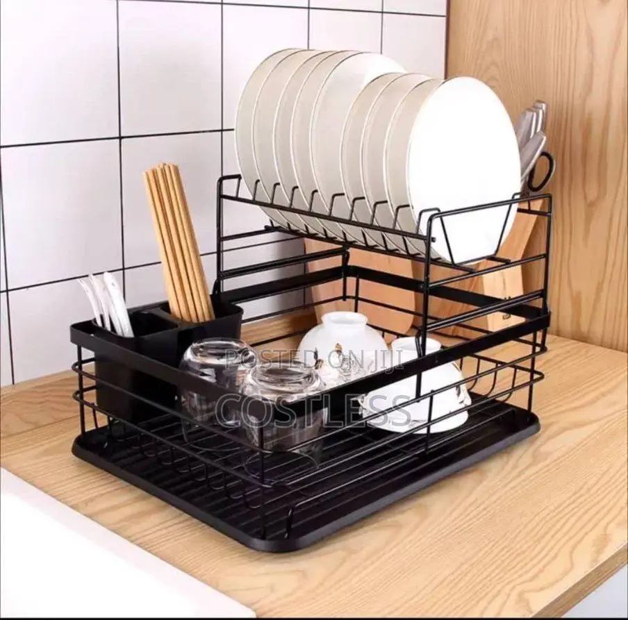 Two-Tier Dish Drying Rack