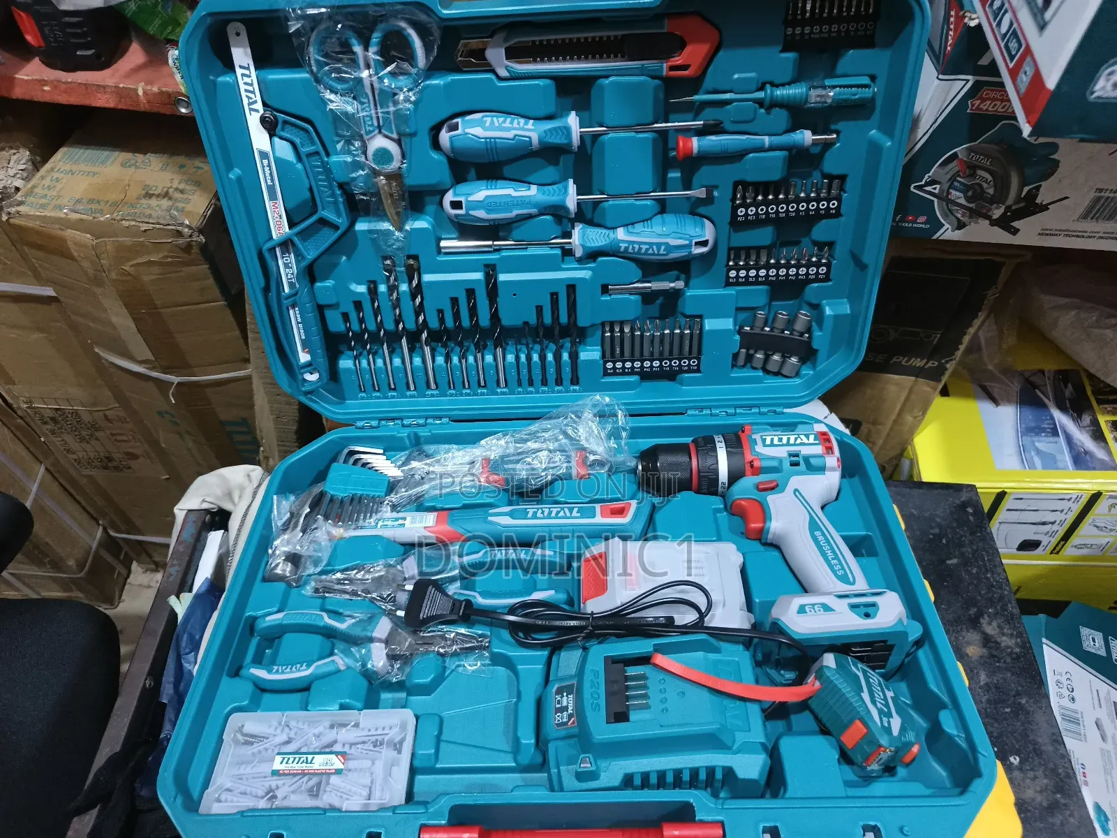 Total 20v Cordless Impact Drill With Tool