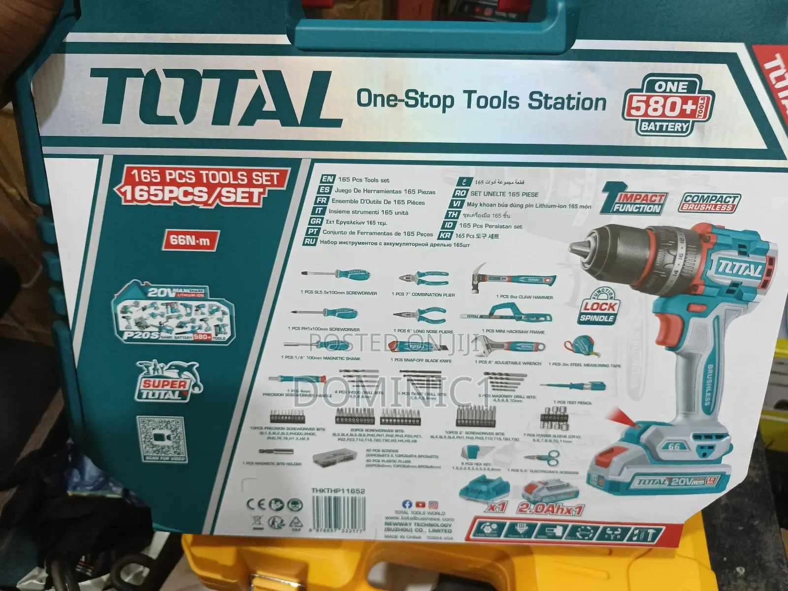 Total 20v Cordless Impact Drill With Tool