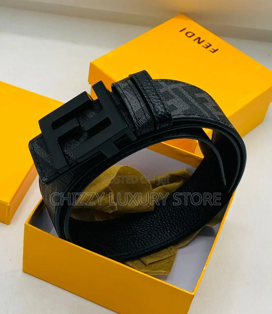 Fendi Quality Luxury Men Genuine Leather Belt