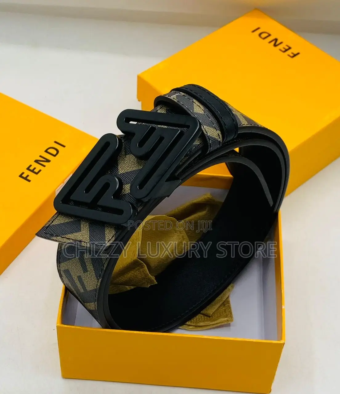 Fendi Quality Luxury Men Genuine Leather Belt