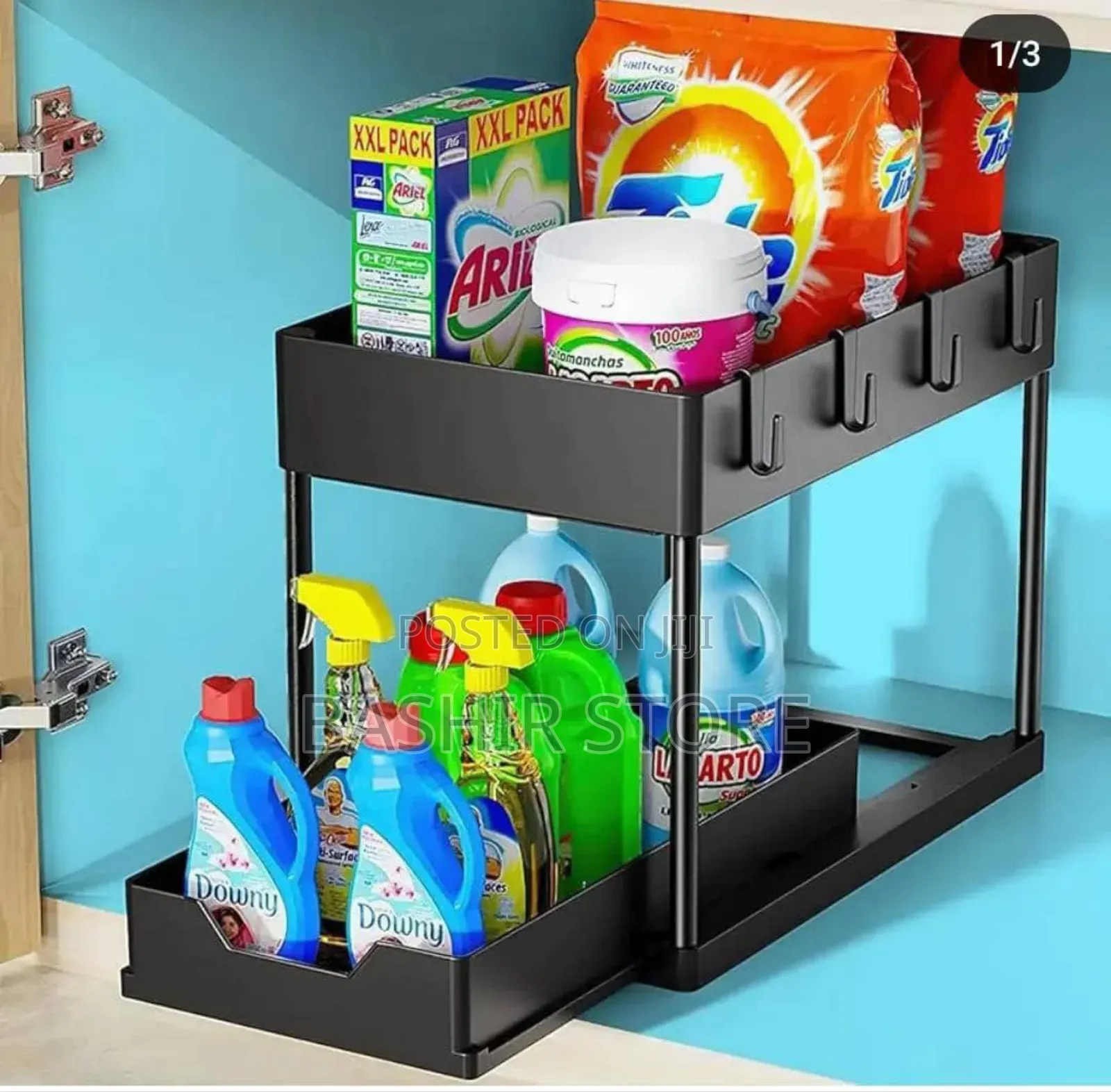 2-Tier Under-Sink Organizer With Sliding Drawers