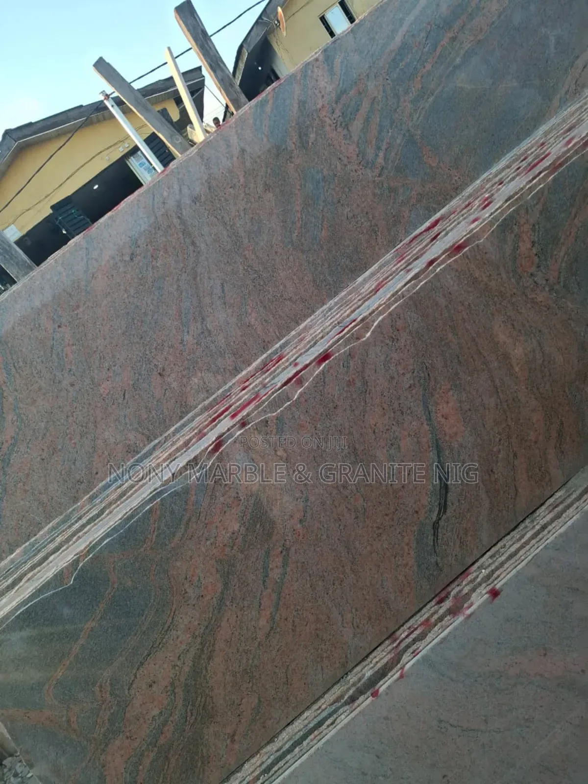 Sand-Wave Red Granite Slab