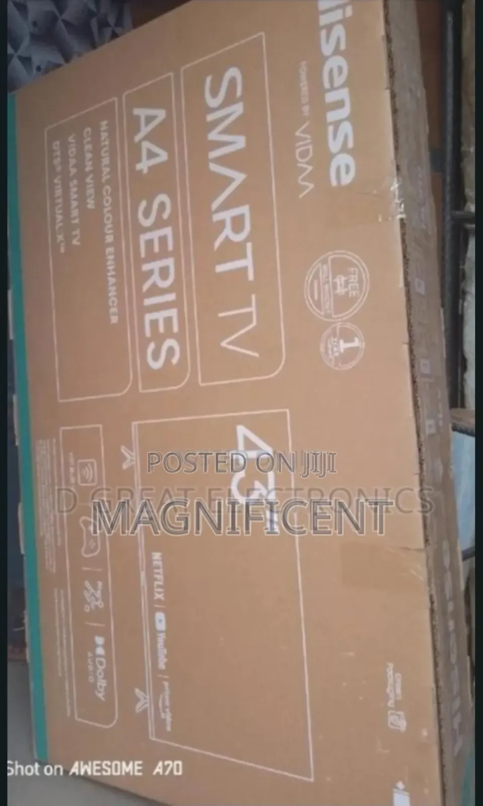 Original Brand New Hisense Television 43 Inches 100% Picture Quality