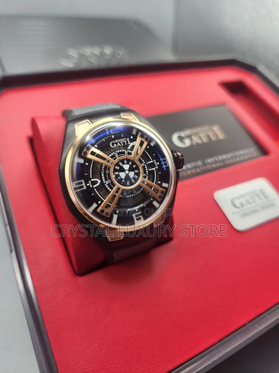 Bonest Gatti Quality Luxury Men Automatic Engine Wristwatch