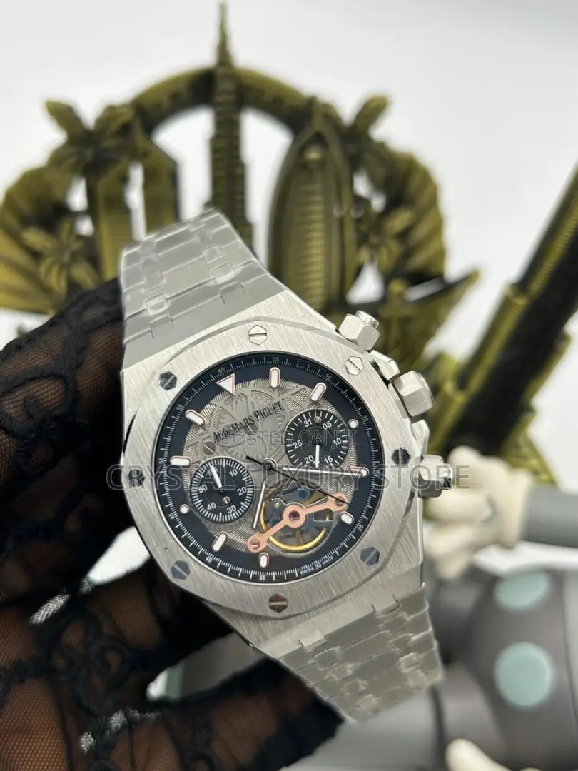 Audemars Piguet Quality Luxury Men Chronograph Chain Strap Wristwatch