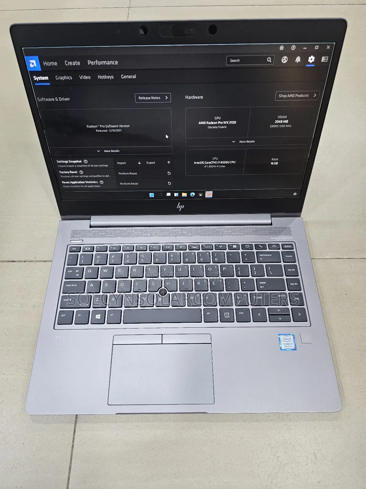 Laptop HP ZBook 14u G6 16GB Intel Core I7 SSD 512GB