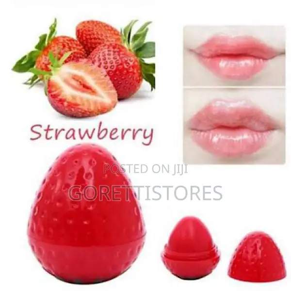 Cute Strawberry Shape Lip Balm