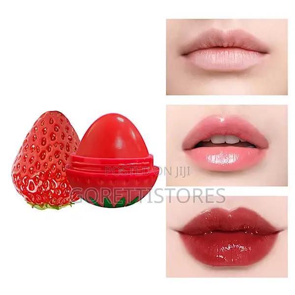 Cute Strawberry Shape Lip Balm