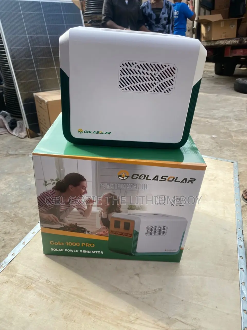 Cola 1000 Pro + Lithium Battery Power Station Solar Gen. Best Solar
