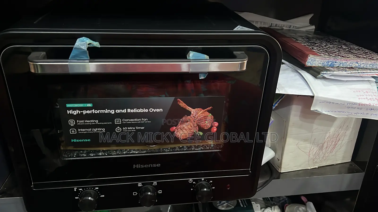 Hisense Toaster Oven 45l 2000w (H45tobk20s1)