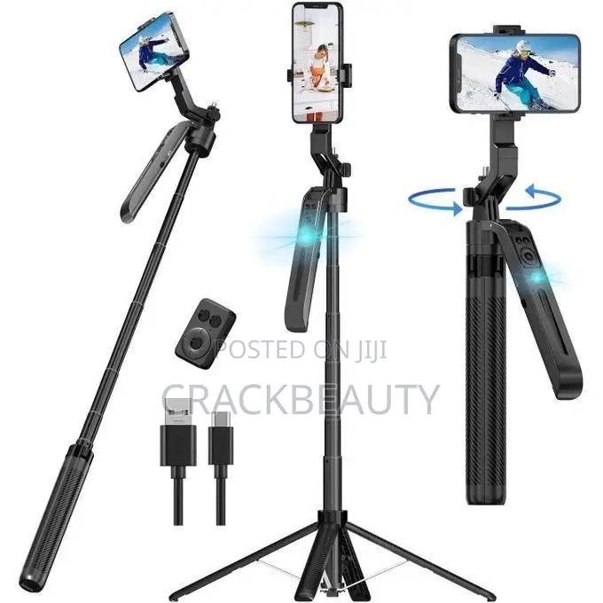 Monopod C12 Ai Face Tracking Selfie Stick Tripod