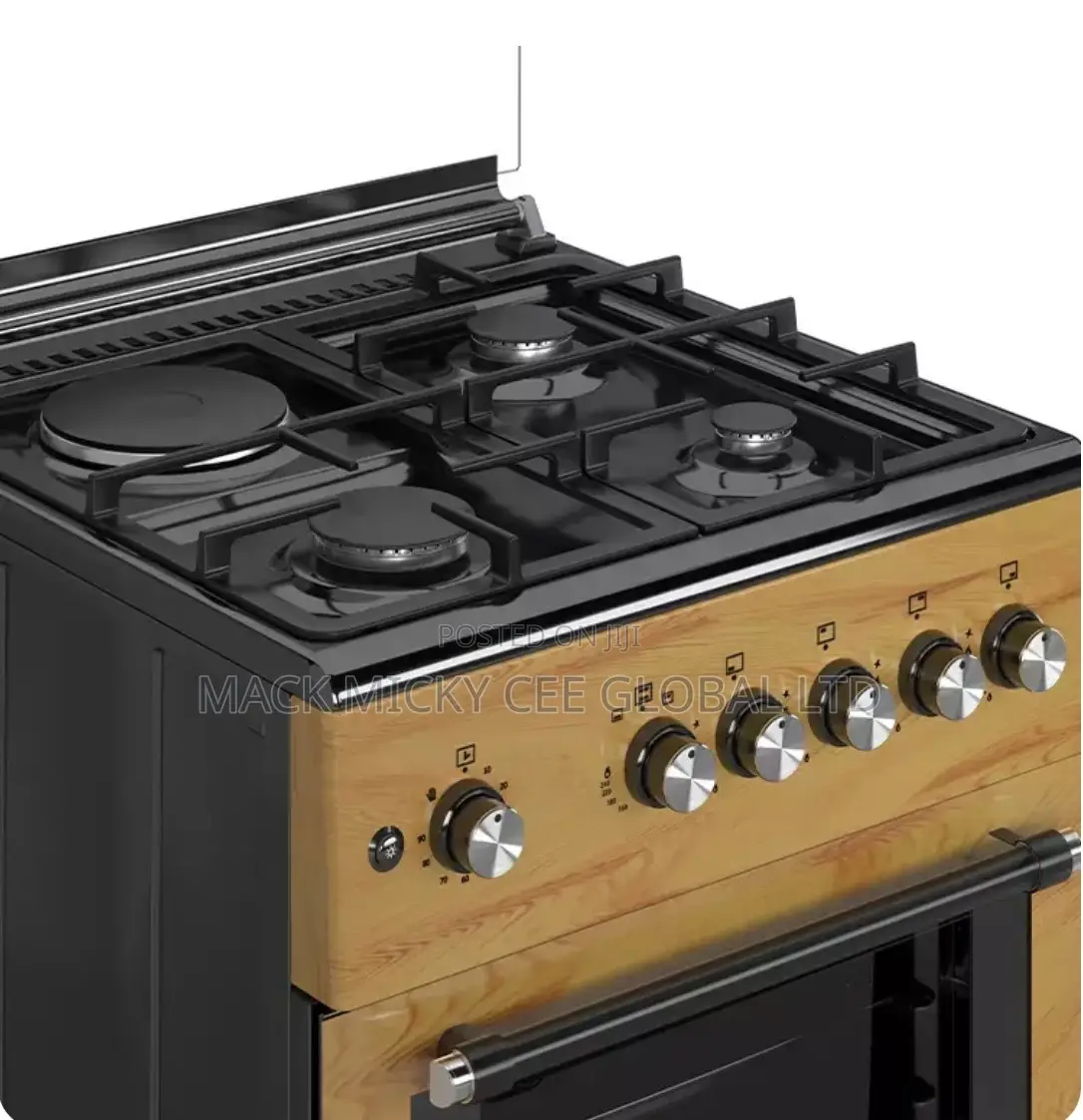 Maxi Gas Cooker 60x60 Cm (3+1) Burners Igl Wood (Tr)